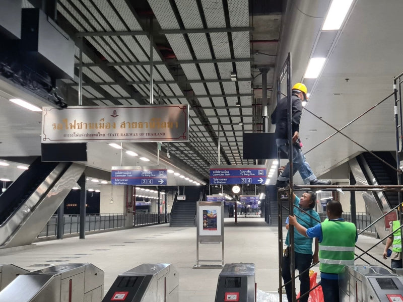 ป้ายเพดาน แขวนจากเพดาน น้ำหนักเบา พิมพ์คมชัด เหมาะสำหรับห้างสรรพสินค้า ร้านค้า และงานอีเวนต์