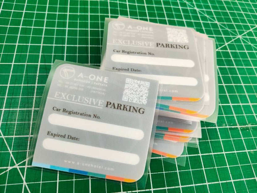 สติ๊กเกอร์คอนโด สติ๊กเกอร์เข้าหมู่บ้าน สติ๊กเกอร์โครงการ สติ๊กเกอร์สูญญากาศ สติ๊กเกอร์ติดกระจกสูญญากาศ