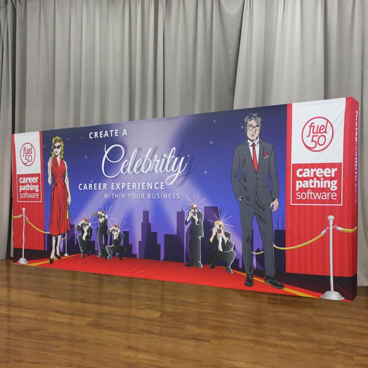 แบคดรอปผ้า ออกบูธ สำเร็จรูป - Octopus Media Solutions