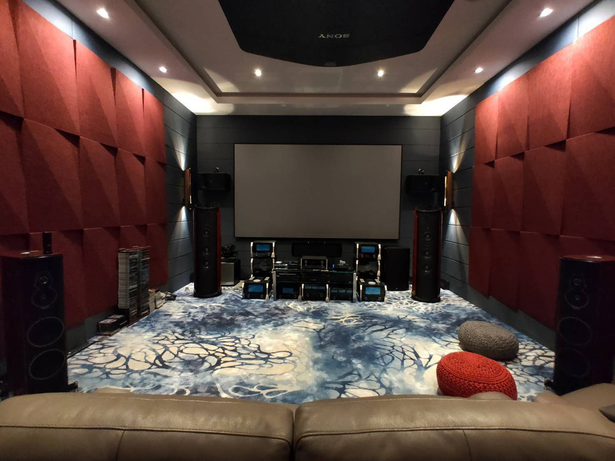 รับสร้างห้อง Home Theater ตกแต่งห้อง เครื่องเสียง sonus faber mcintosh ครอบคลุม dolby atmos สวยโมเดิร์น เก็บเสียง