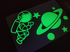 สติ๊กเกอร์เรืองแสง พรายน้ำ Glow in the Dark Sticker มองเห็นชัดในที่มืด เหมาะสำหรับงานตกแต่ง ป้ายความปลอดภัย และงานดีไซน์
