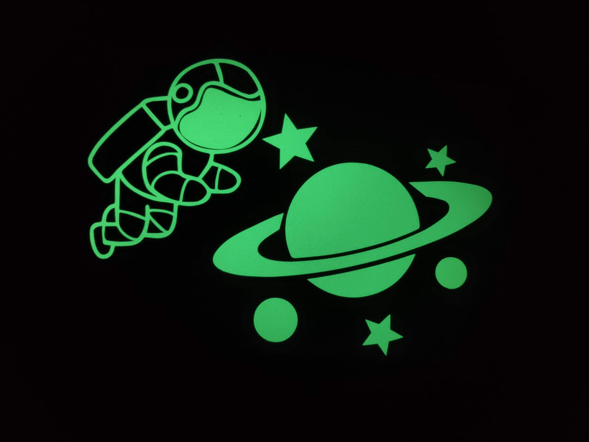 สติ๊กเกอร์เรืองแสง พรายน้ำ Glow in the Dark Sticker มองเห็นชัดในที่มืด เหมาะสำหรับงานตกแต่ง ป้ายความปลอดภัย และงานดีไซน์