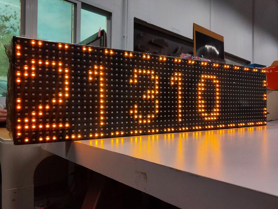 ป้าย LED Display ป้ายไฟวิ่ง ป้ายไฟติดผนัง ป้ายไฟงานภายใน ป้ายไฟ LED กันน้ำ