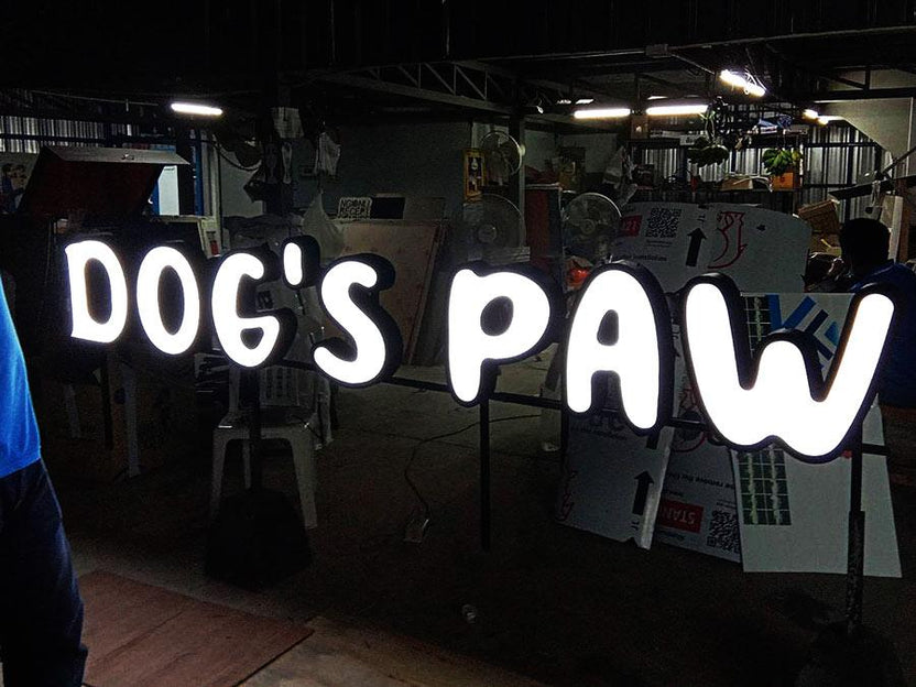 ตัวอักษรไฟ LED ป้ายไฟ และป้ายไฟโลโก้ สว่างคมชัด ดีไซน์หรูหรา เหมาะสำหรับป้ายร้านค้า บริษัท และงานตกแต่งอาคาร