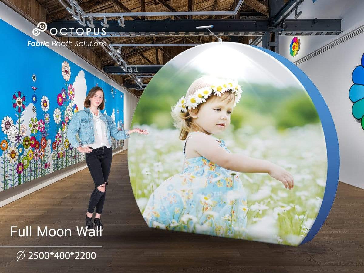 Backdrop แบ็คดรอปผ้า สำเร็จรูป Fabric Backdrop Wall Curve C แบคดรอปผ้า โค้ง ซุ้มถ่ายรูป ฉากถ่ายรูป ถ่ายหลังเวที