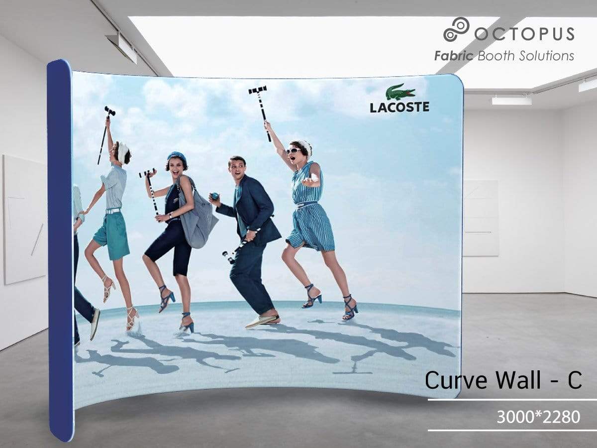 แบ็คดรอปผ้า สำเร็จรูป Fabric Backdrop Wall Curve C แบคดรอปผ้า โค้ง ซุ้มถ่ายรูป ฉากถ่ายรูป ถ่ายหลังเวที