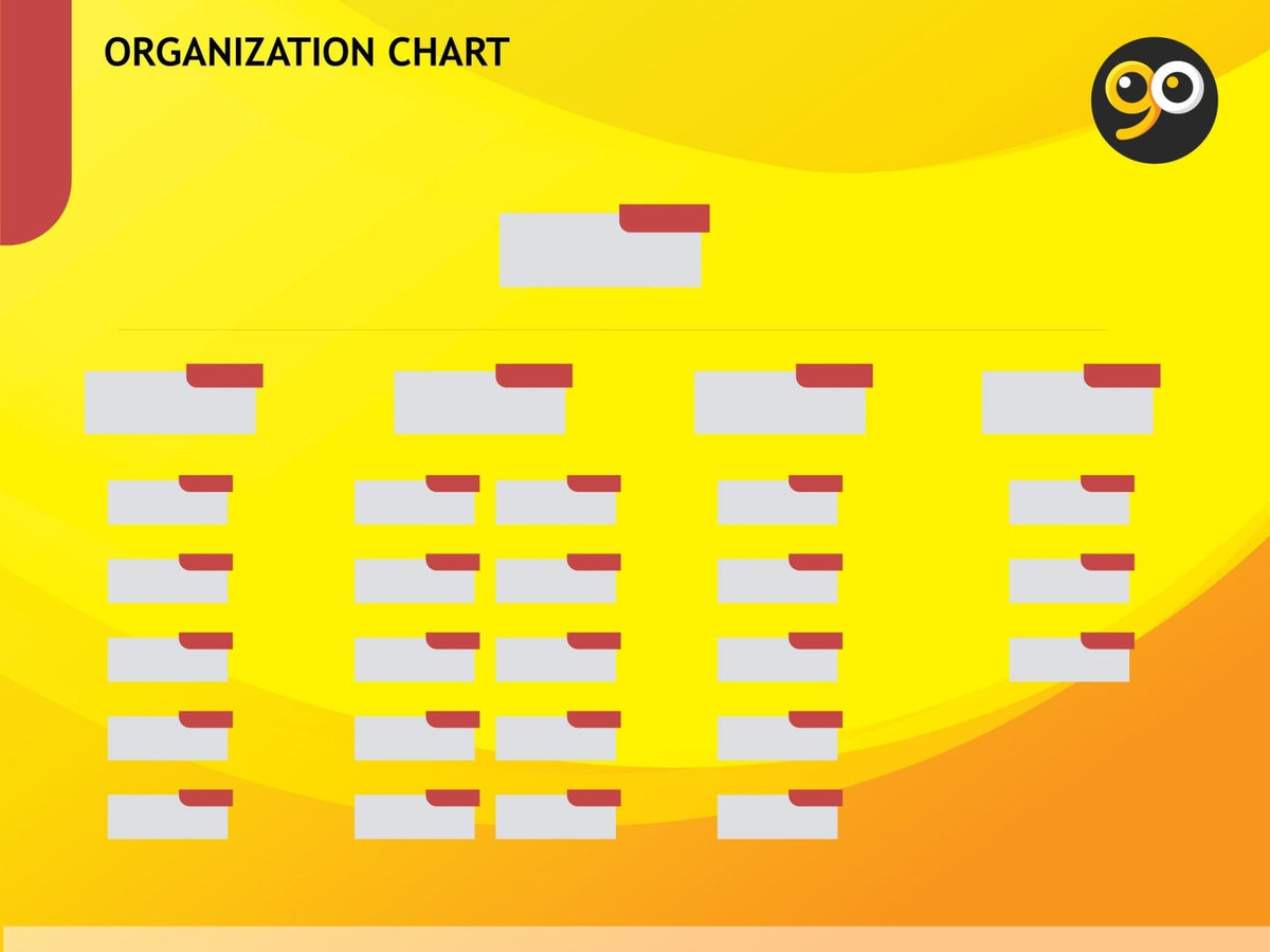 แผนผังองค์กร Organization Chart แสดงโครงสร้างบริษัท ชื่อผู้บริหาร และแผนกงาน พิมพ์คมชัด เหมาะสำหรับออฟฟิศ และงานประชาสัมพันธ์