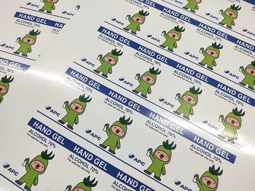 ฉลากสติ๊กเกอร์กันน้ำ PP สติ๊กเกอร์ไดคัท พิมพ์คมชัด ทนทาน กันน้ำ เหมาะสำหรับติดบรรจุภัณฑ์ สินค้า และงานโปรโมชัน