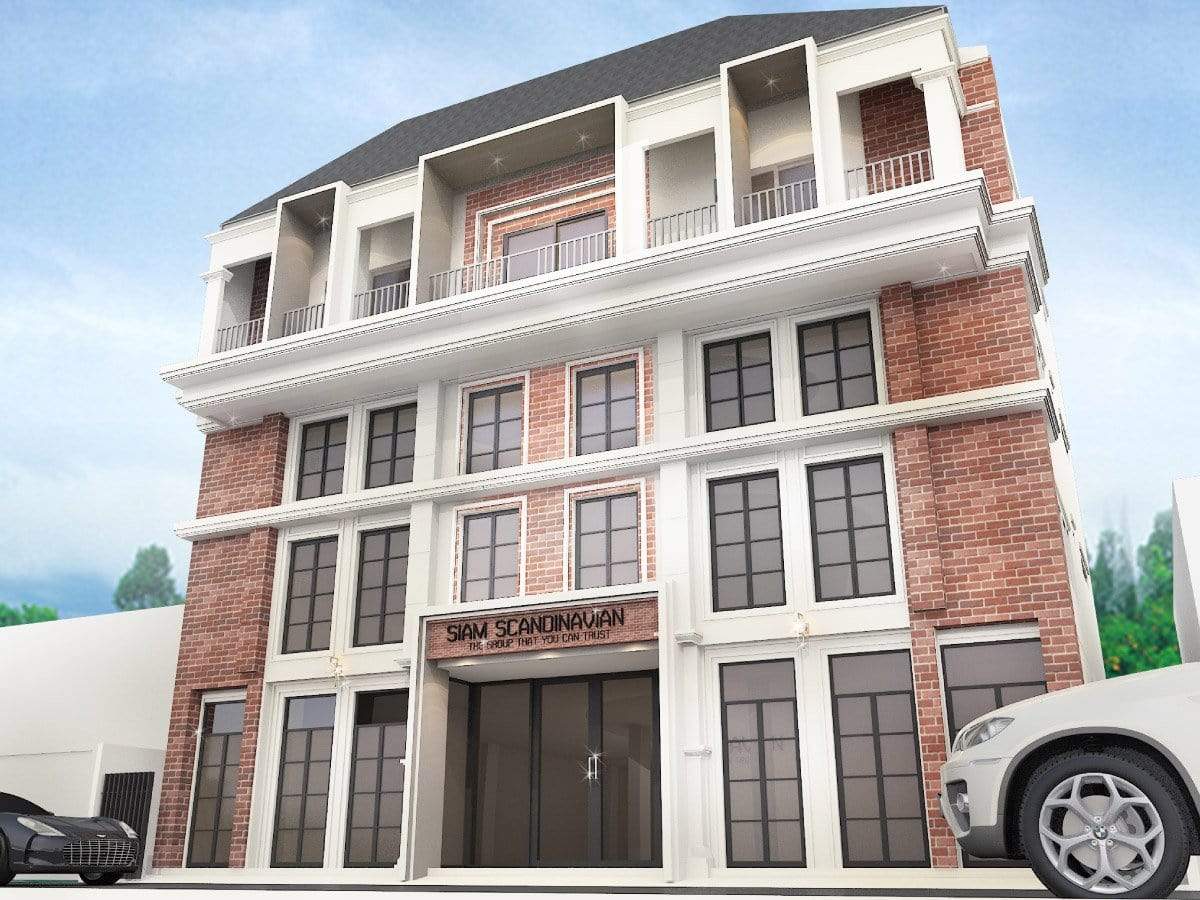 ออกแบบภาพ 3 มิติ ออกแบบตึก อาคารพาณิชย์ ภาพตัวอย่าง รีโนเวต อาคารพาณิชย์ ดีไซน์ ออกแบบ พร้อมตกแต่ง