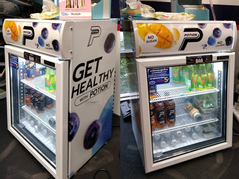 สติ๊กเกอร์ติดตู้แช่ สติ๊กเกอร์ติดตู้เย็น ตกแต่งในร้านเครื่องดื่ม ร้านกาแฟ