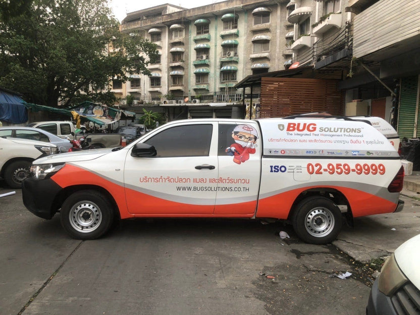 สติ๊กเกอร์ติดรถ Car Wrap แร็ปสติ๊กเกอร์ วัสดุคุณภาพสูง 3M พิมพ์คมชัด ติดทนทาน เหมาะสำหรับโฆษณาและตกแต่งรถทุกประเภท