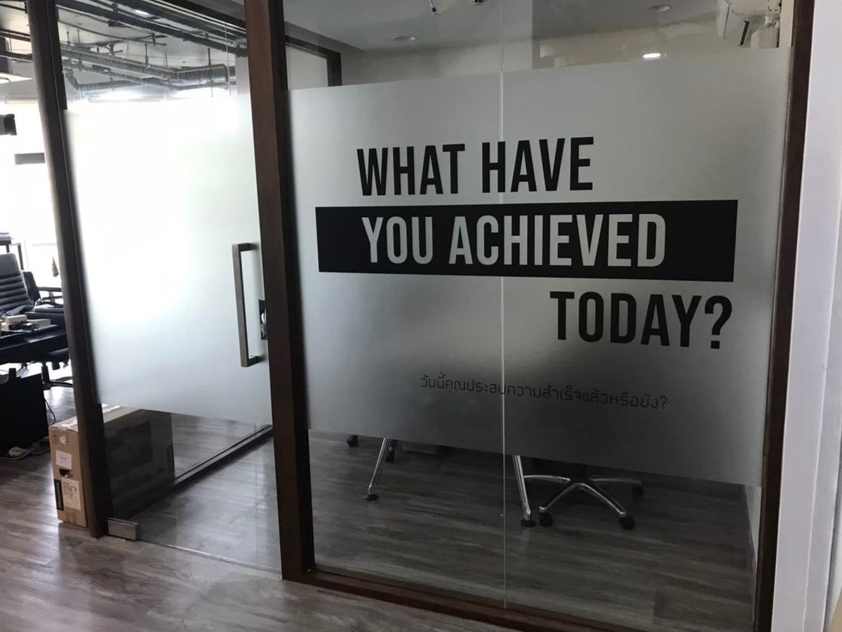 สติ๊กเกอร์ฝ้า ติดกระจก ฟิล์มฝ้าติดกระจก - Octopus Media Solutions