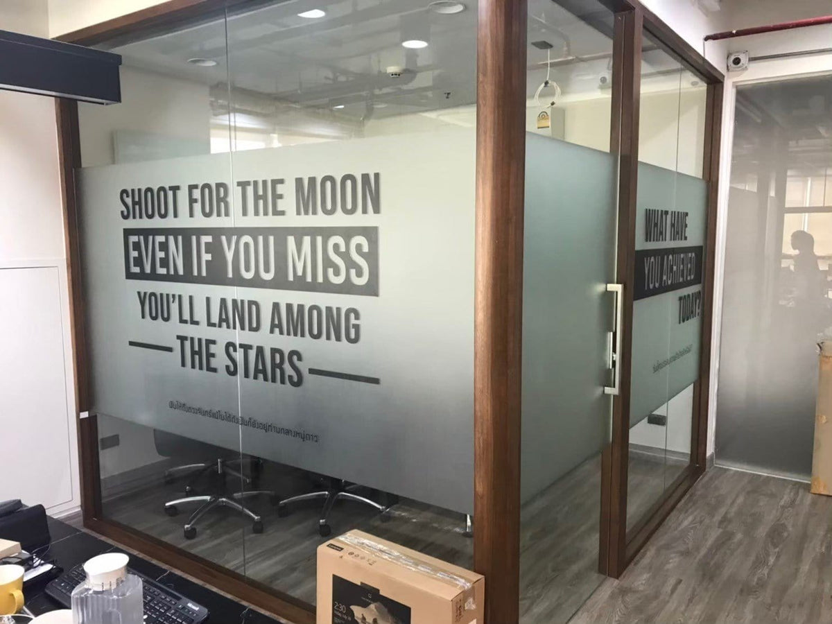 สติ๊กเกอร์ฝ้า ติดกระจก ฟิล์มฝ้าติดกระจก - Octopus Media Solutions