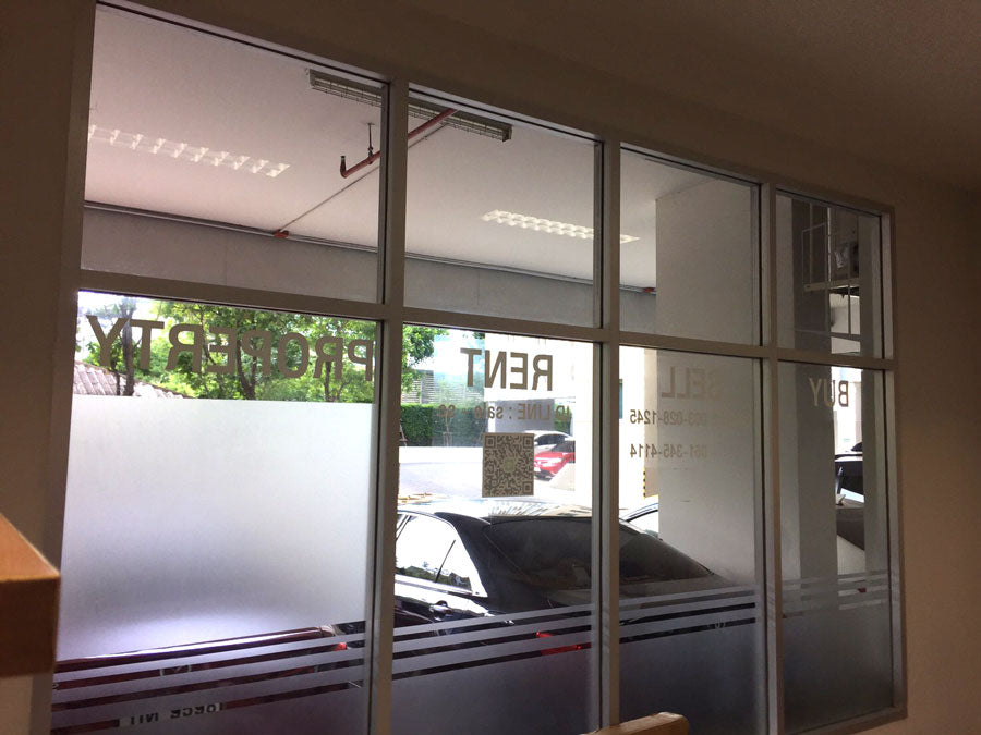 สติ๊กเกอร์ฝ้า ติดกระจก ฟิล์มฝ้าติดกระจก - Octopus Media Solutions