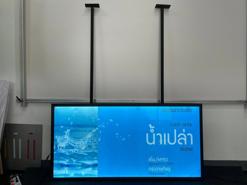 ป้ายไฟ LED Slim Lightbox ป้ายกรอบไฟแบบบาง ดีไซน์ทันสมัย สว่างคมชัด เหมาะสำหรับป้ายโฆษณา หน้าร้าน และงานโปรโมชัน