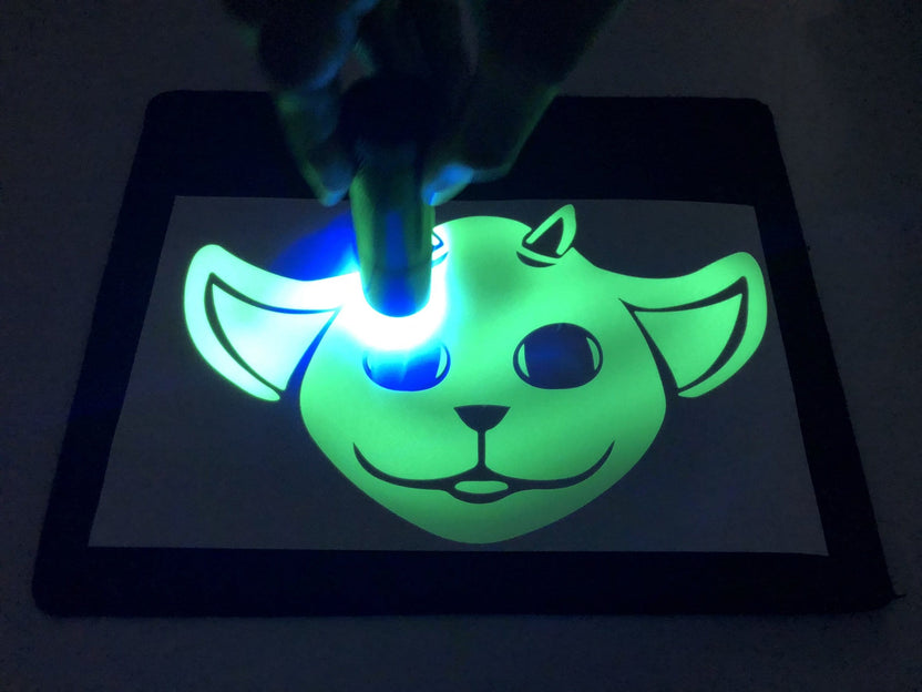 สติ๊กเกอร์เรืองแสง พรายน้ำ Glow in the Dark Sticker มองเห็นชัดในที่มืด เหมาะสำหรับงานตกแต่ง ป้ายความปลอดภัย และงานดีไซน์