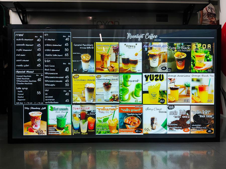 ป้ายไฟ LED Slim Lightbox ป้ายกรอบไฟแบบบาง ดีไซน์ทันสมัย สว่างคมชัด เหมาะสำหรับป้ายโฆษณา หน้าร้าน และงานโปรโมชัน