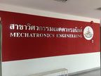 ป้ายตัวอักษรสแตนเลส ยกขอบนูนติดผนัง ดีไซน์หรูหรา Stainless Steel Letter Signage