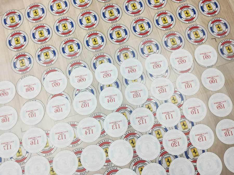 สติ๊กเกอร์สูญญากาศ พิมพ์สีเทาด้านเดียว ติดกระจกหน้ารถ ฟิล์มสูญญากาศ ติดรถ ป้ายสูญญากาศ ติดกระจกรถ ทางเข้าออก