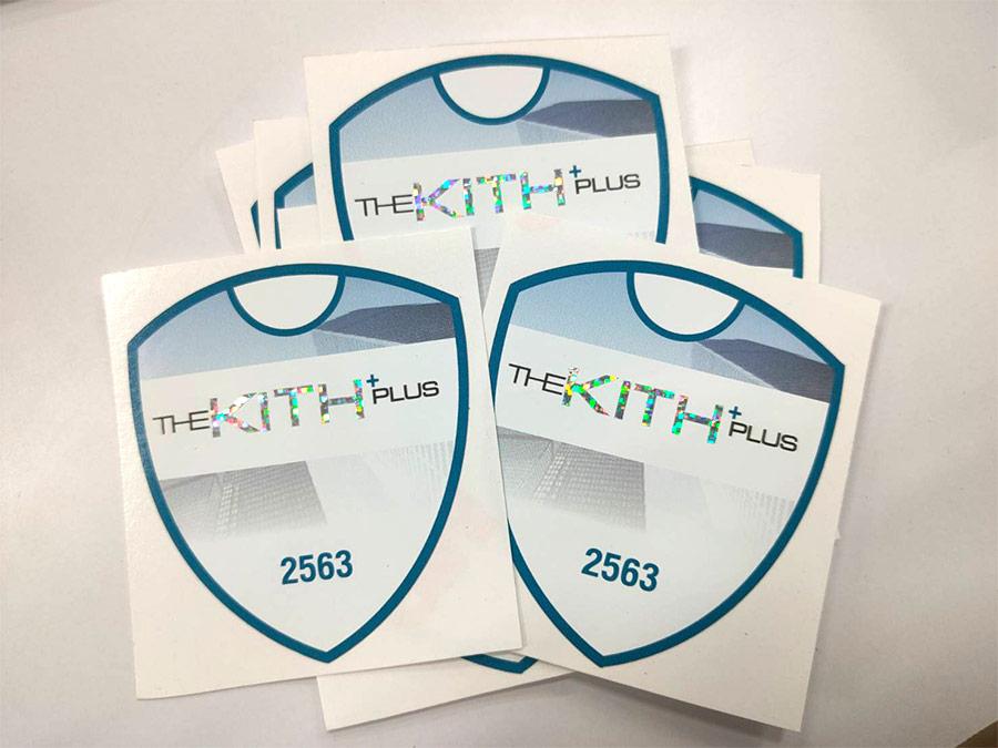 รับทําสติ๊กเกอร์สะท้อนแสง Sticker Reflective แรพสติ๊กเกอร์สะท้อนแสง สติ๊กเกอร์เป็นดวง ๆ