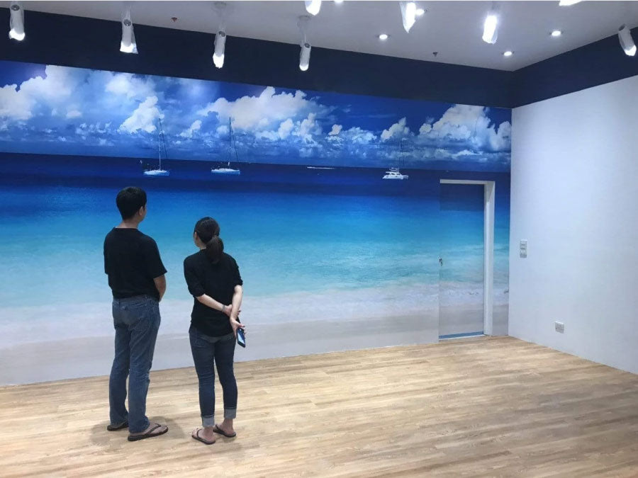 สติ๊กเกอร์ติดผนังห้อง และผนังปูน Wall Sticker พิมพ์ลายคมชัด ติดตั้งง่าย เหมาะสำหรับตกแต่งบ้าน ร้านค้า และออฟฟิศ