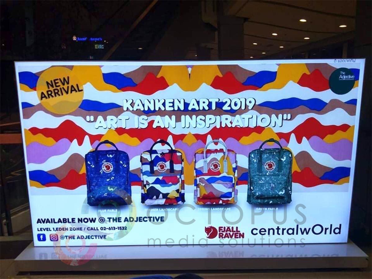 Fabric Lightbox ป้ายไฟไร้ขอบ ป้ายกล่องไฟผ้า ป้ายไฟภายใน ป้ายกล่องไฟสำหรับใช้ภายในอาคาร ป้ายไฟในห้าง กล่องไฟไม่มีขอบ