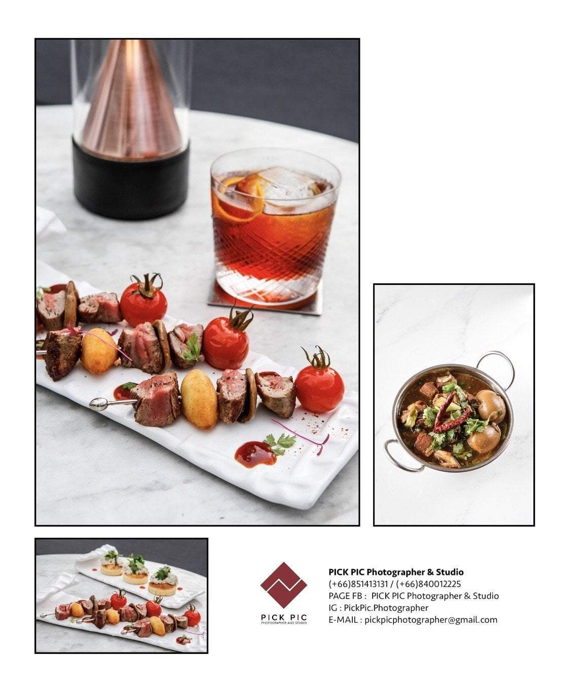 ถ่ายภาพอาหาร (Food & Menu) food stylist จัดเซ็ตอาหาร เมนูโรงแรม โฆษณาเมนูในโรงแรม