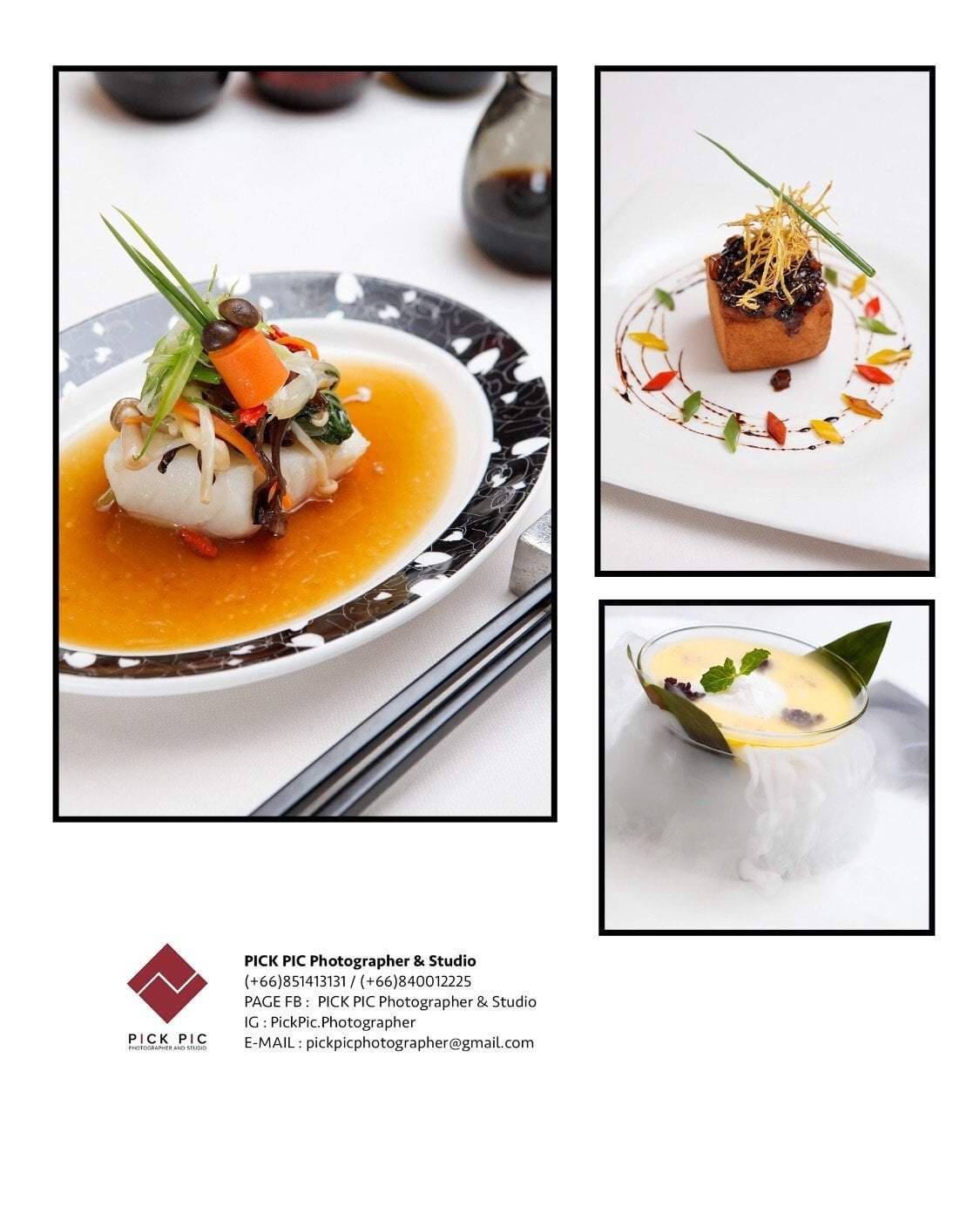 ถ่ายภาพอาหาร (Food & Menu) food stylist จันจานสวย ๆ อาหารบนจาน จัดแต่ง ฉากขาว ภาพเมนูปลา