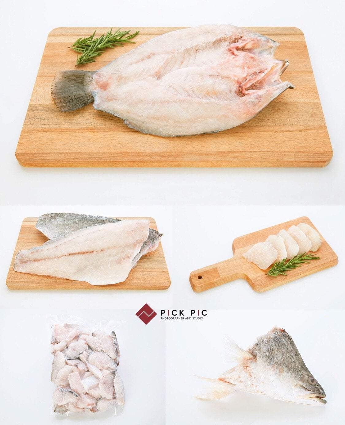 ถ่ายภาพอาหาร (Food & Menu) ภาพเมนูปลาบนเขียง เตรียมปรุงอาหาร