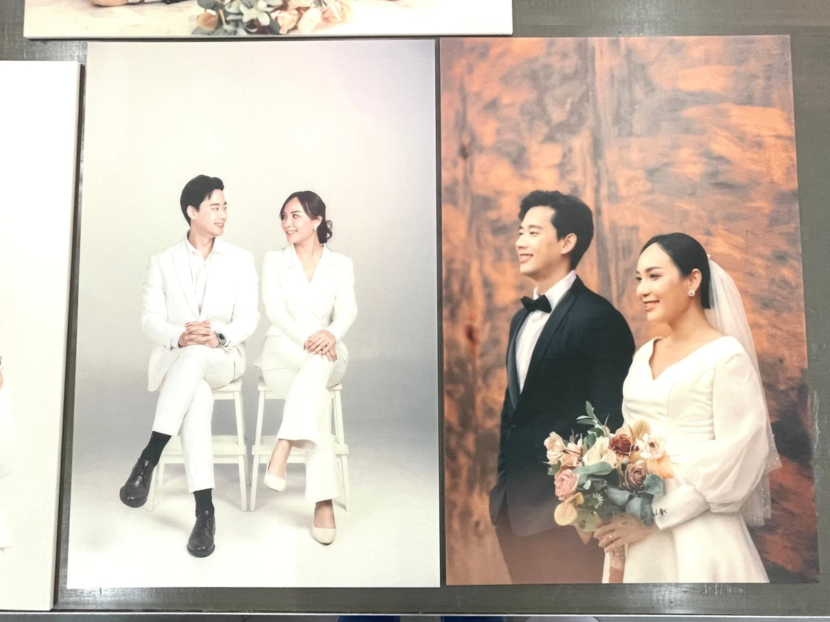 ป้ายงานแต่ง รูปพรีเวดดิ้ง และป้ายโฟมบอร์ด พิมพ์คมชัด ดีไซน์สวย เหมาะสำหรับงานแต่ง งานอีเวนต์ และตกแต่งสถานที่พิเศษ