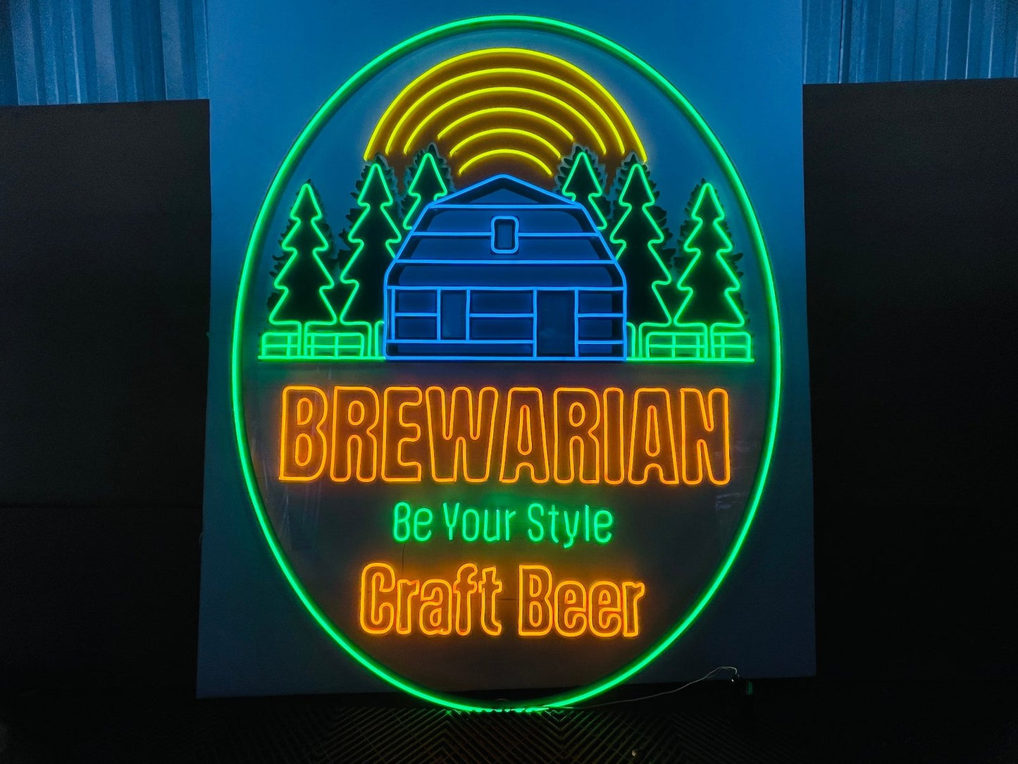 ป้ายไฟนีออน - brewarian be your style carft beer