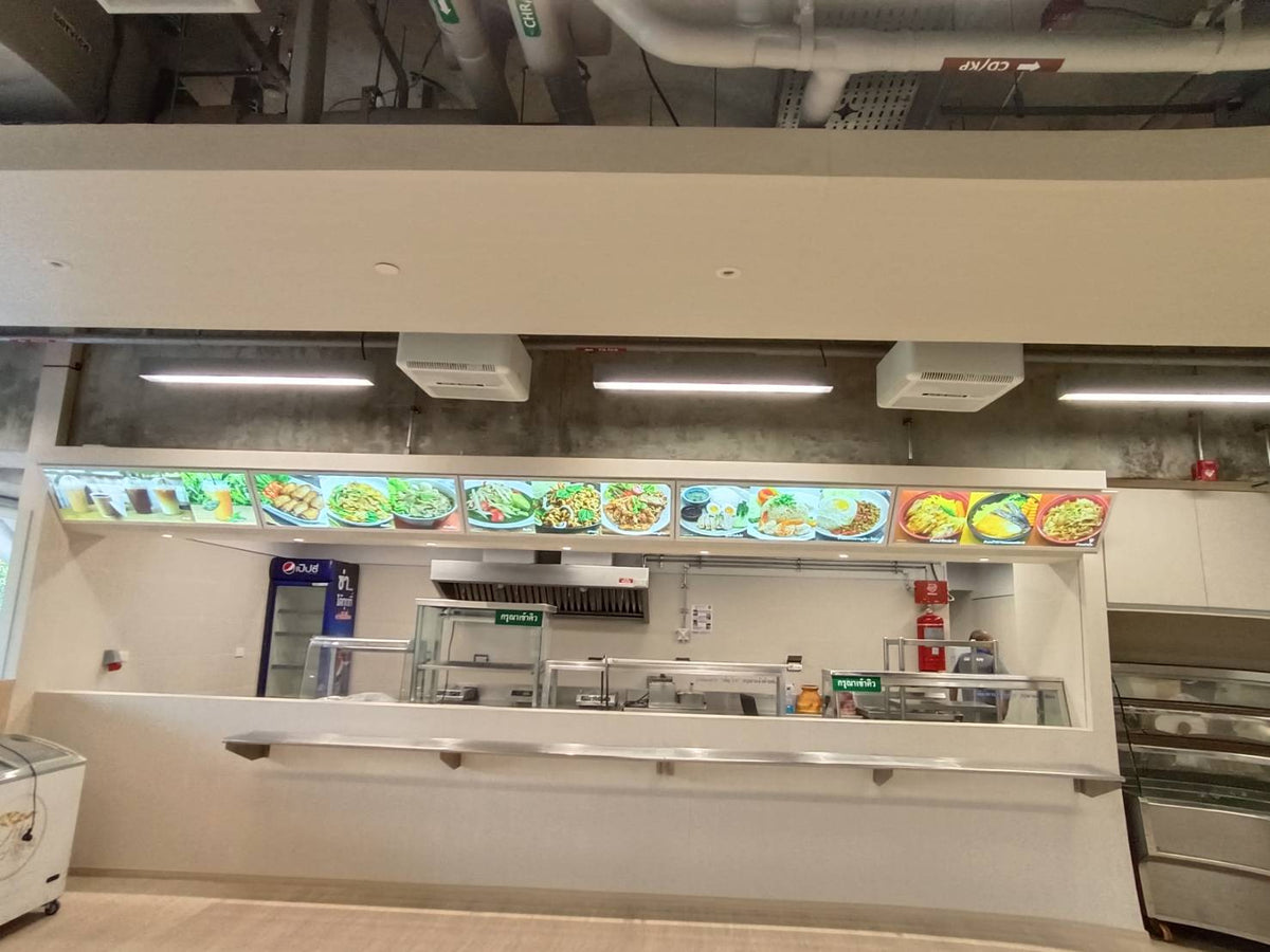 ป้ายไฟ LED Slim Lightbox ป้ายกรอบไฟแบบบาง ดีไซน์ทันสมัย สว่างคมชัด เหมาะสำหรับป้ายโฆษณา หน้าร้าน และงานโปรโมชัน