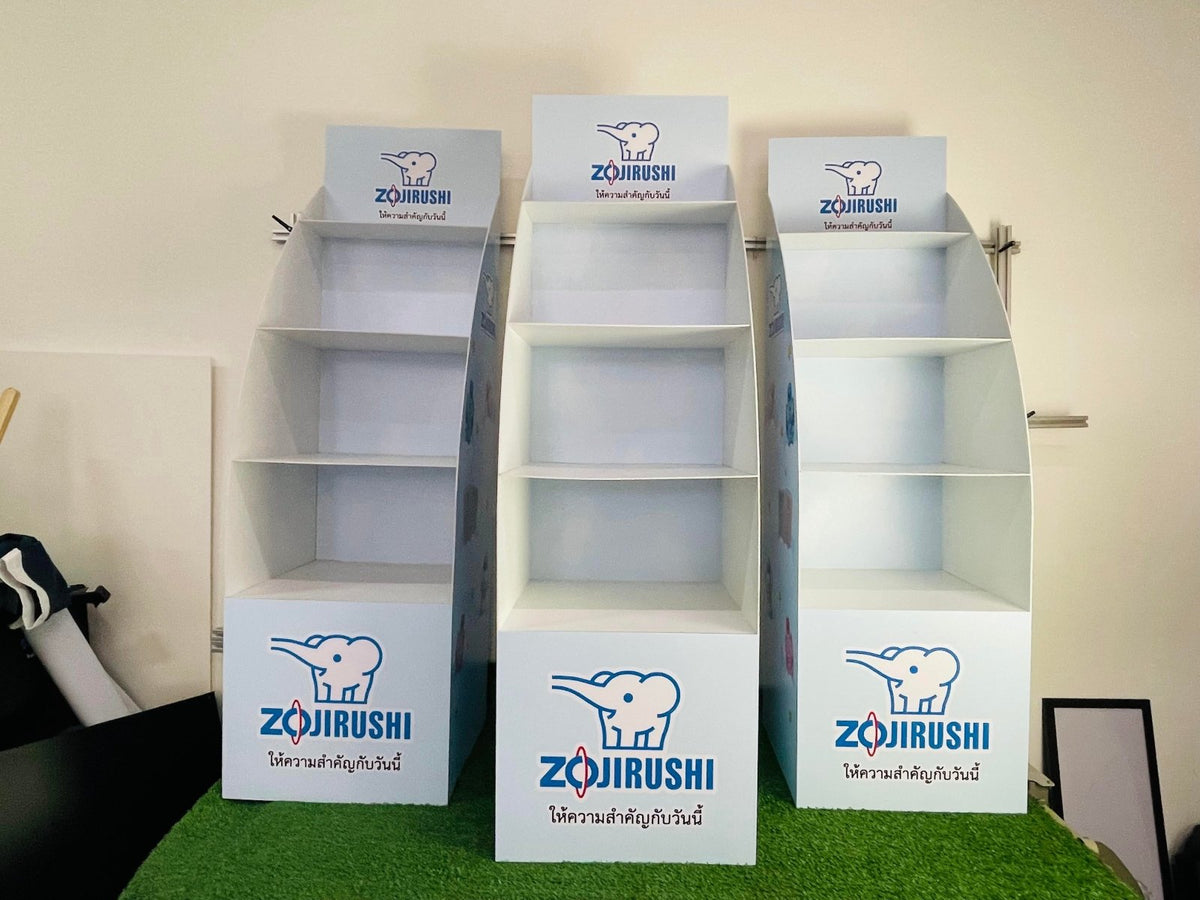 ชั้นวางสินค้าราคาถูก เชลฟ์ดิสเพลย์ Shelf Display แข็งแรง น้ำหนักเบา เหมาะสำหรับโชว์สินค้าในร้านค้า และงานอีเวนต์