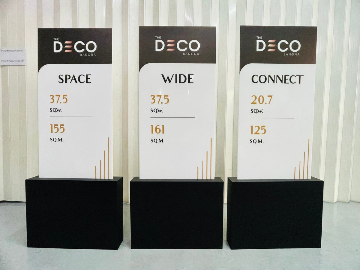 ป้ายประชาสัมพันธ์ และป้ายตั้งพื้น พิมพ์คมชัด แข็งแรง เหมาะสำหรับงานอีเวนต์ งานโฆษณา และประชาสัมพันธ์หน้าร้านหรือองค์กร