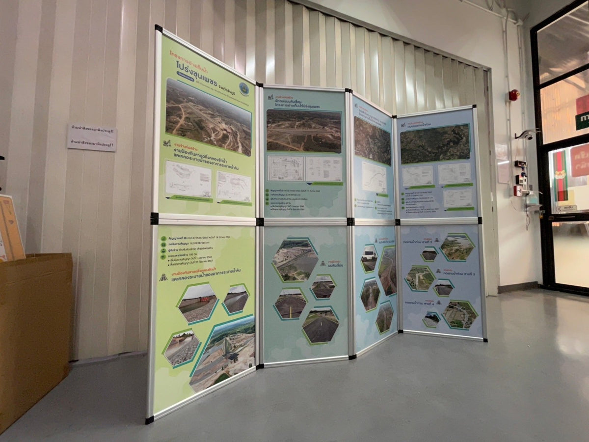 ฉาก Panel - Folded Partition กั้นพื้นที่ พับเก็บได้ ใช้งานสะดวก เหมาะสำหรับงานอีเวนต์และนิทรรศการ