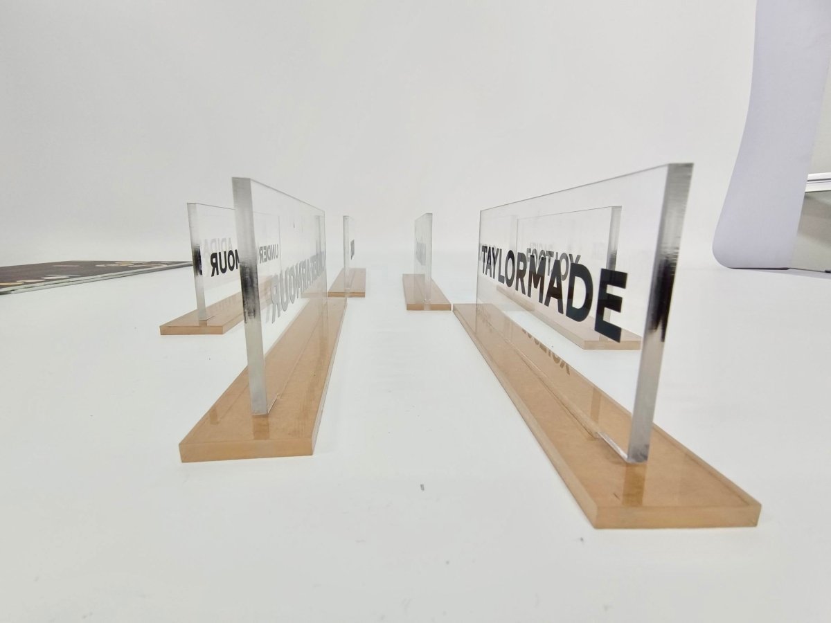 ป้ายอะคริลิคตั้งโต๊ะ และกรอบรูปอะคริลิคใส พิมพ์คมชัด ดีไซน์หรูหรา เหมาะสำหรับป้ายราคา เมนูร้านอาหาร และงานตกแต่ง