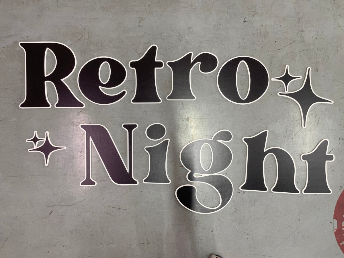 อักษรโฟมบอร์ดไดคัท น้ำหนักเบา พิมพ์คมชัด เหมาะสำหรับงานตกแต่ง งานอีเวนต์ และป้ายโปรโมชัน