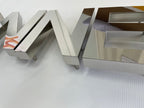 ป้ายตัวอักษรสแตนเลส Stainless Steel Letter Signage หรูหรา แข็งแรง ทนทาน เหมาะสำหรับป้ายบริษัท อาคาร และงานตกแต่ง