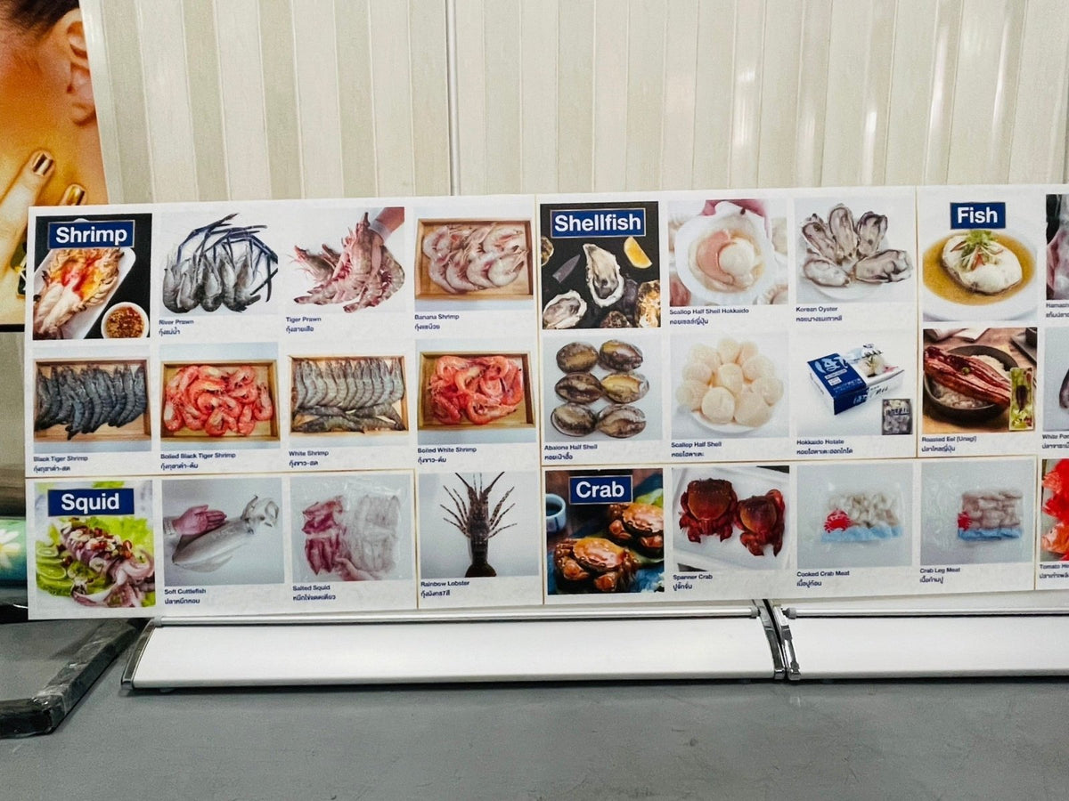 ป้ายเมนูอาหาร ป้ายราคา สำหรับติดผนังและตั้งโต๊ะ พิมพ์คมชัด ใช้งานสะดวก เหมาะสำหรับร้านอาหาร คาเฟ่ และร้านค้า