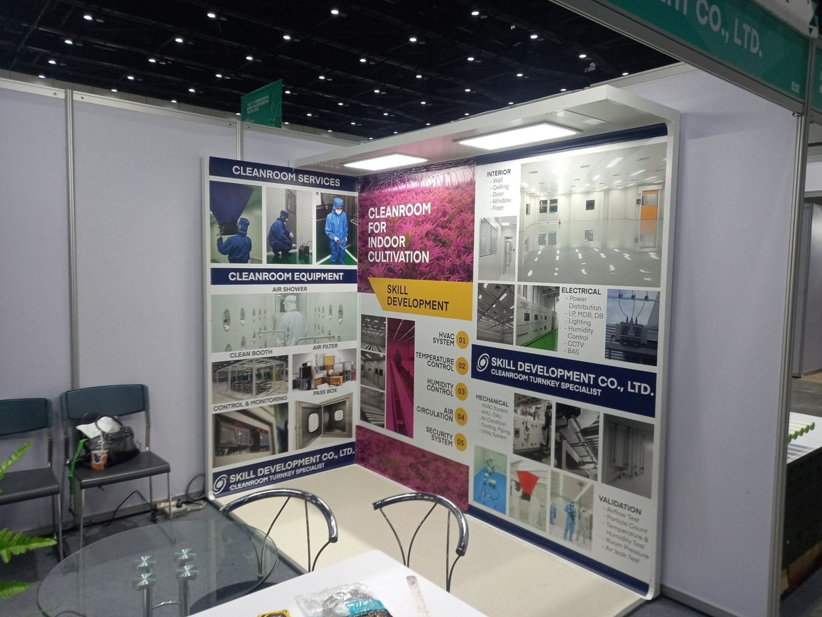 ป้ายโฟมบอร์ดติดผนังบูธงานแสดงสินค้า Expo พิมพ์คมชัด น้ำหนักเบา เหมาะสำหรับงานอีเวนต์