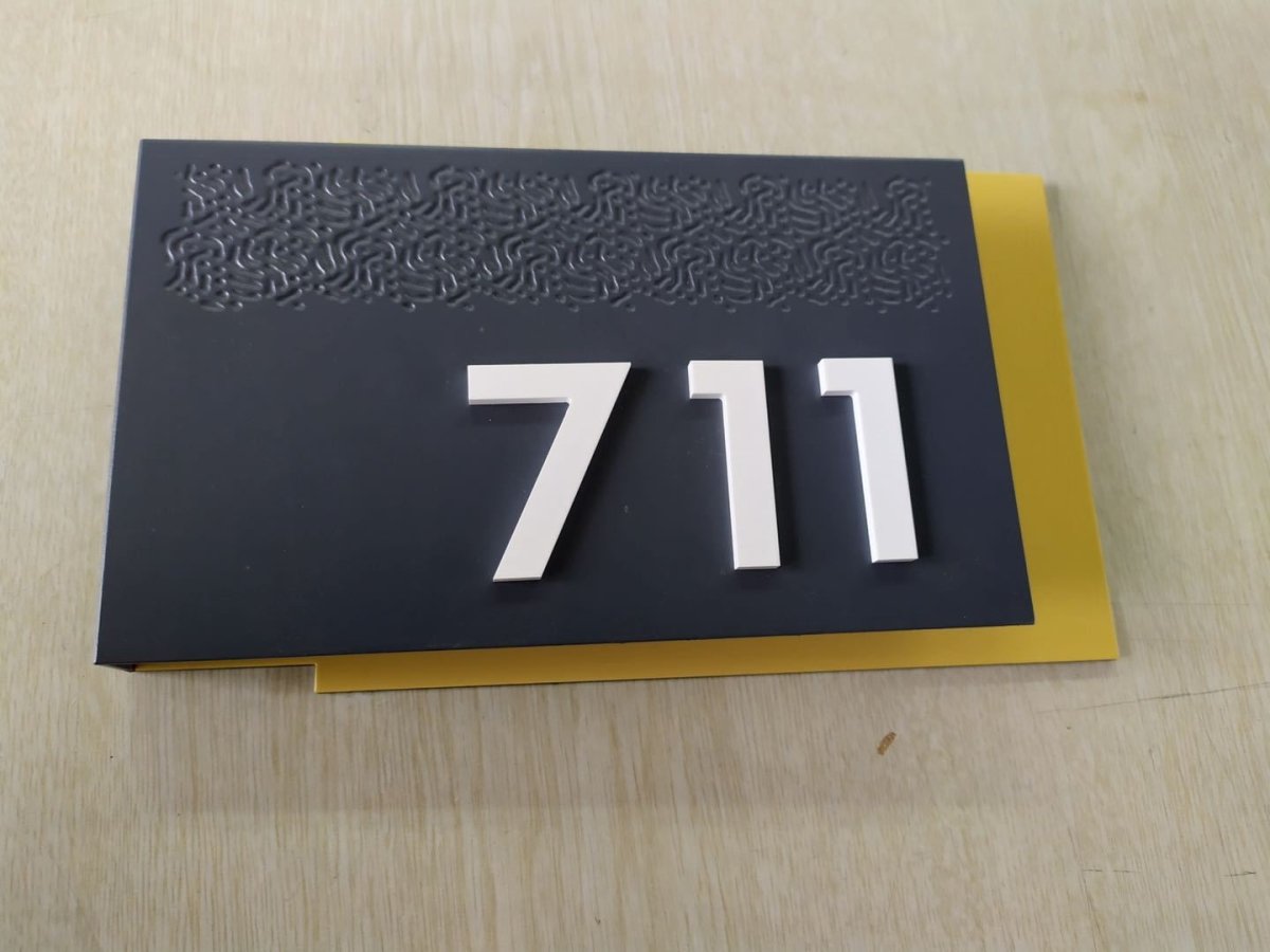 ป้ายบ้านเลขที่ และป้ายเลขที่ห้อง พิมพ์คมชัด ดีไซน์หรูหรา ทนทาน เหมาะสำหรับบ้าน อาคารชุด คอนโด และสำนักงาน