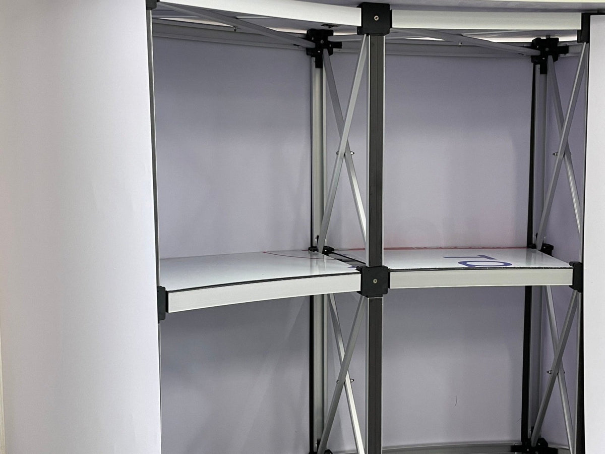 โต๊ะ เคาน์เตอร์ โต๊ะชวนชิม Promotion Counter น้ำหนักเบา ถอดประกอบง่าย เหมาะสำหรับงานอีเวนต์ โปรโมชัน และออกบูธ