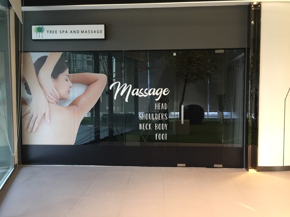 ป้ายร้านนวด สปา ดีไซน์หรูหรา สะท้อนบรรยากาศผ่อนคลาย เหมาะสำหรับร้านสปาและร้านนวดแผนไทย