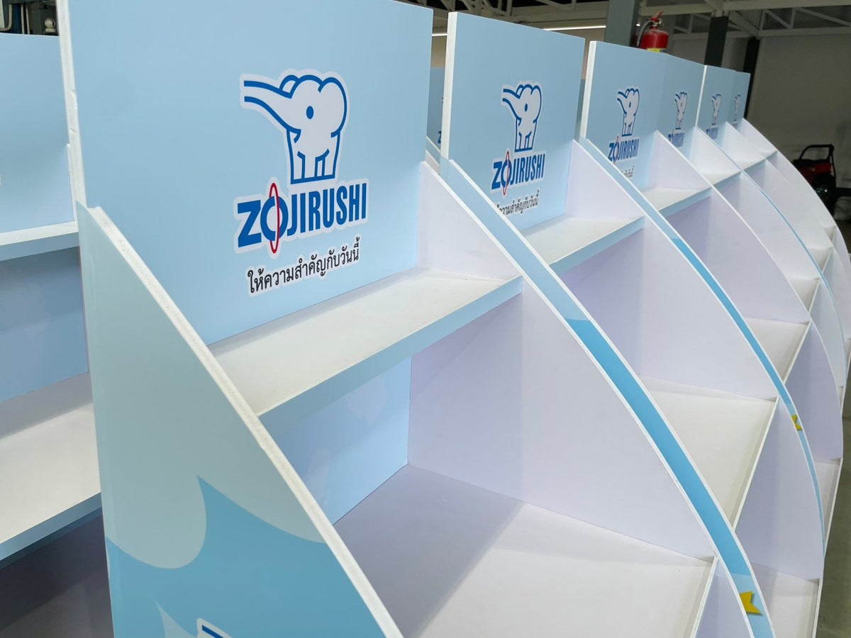 ชั้นวางสินค้าราคาถูก เชลฟ์ดิสเพลย์ Shelf Display แข็งแรง น้ำหนักเบา เหมาะสำหรับโชว์สินค้าในร้านค้า และงานอีเวนต์