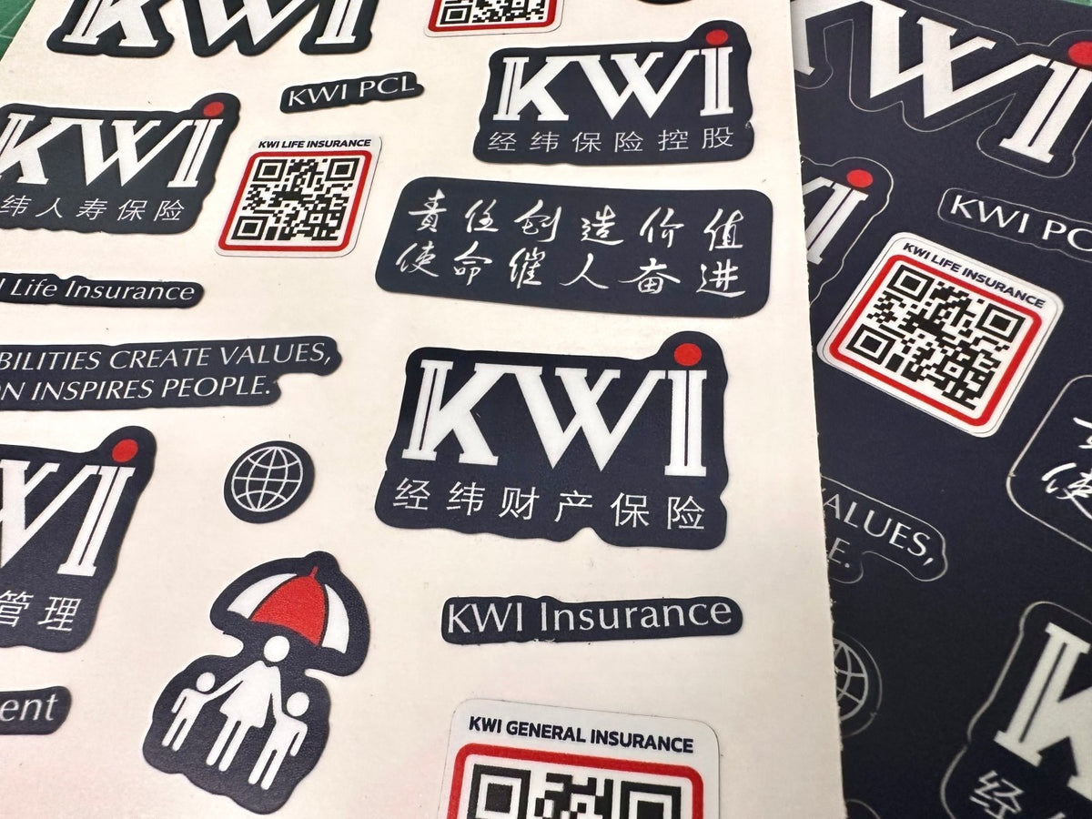 สติ๊กเกอร์ไดคัทลายการ์ตูน A5/A4 พิมพ์สีสด คมชัด เหมาะสำหรับของสะสม งานตกแต่ง และโปรโมชัน