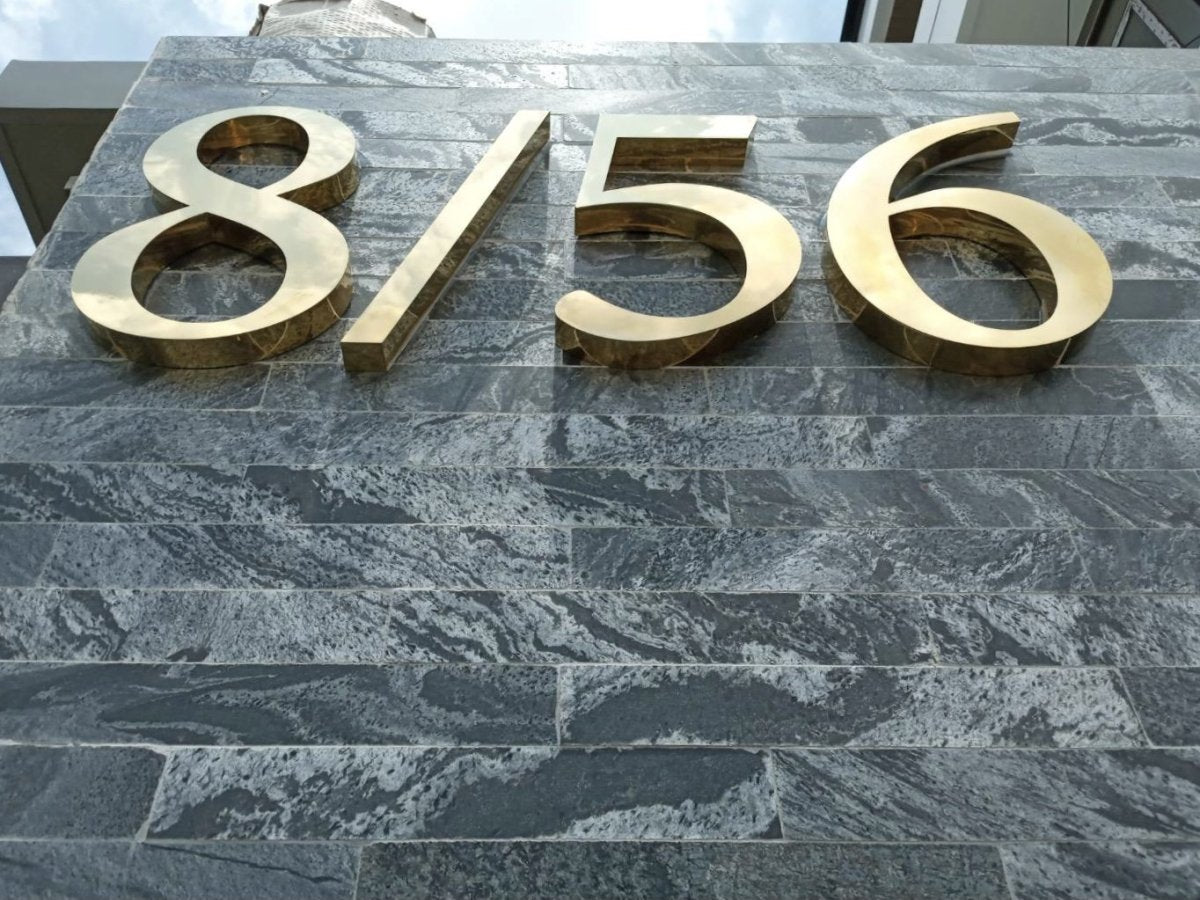 ป้ายบ้านเลขที่ และป้ายเลขที่ห้อง พิมพ์คมชัด ดีไซน์หรูหรา ทนทาน เหมาะสำหรับบ้าน อาคารชุด คอนโด และสำนักงาน