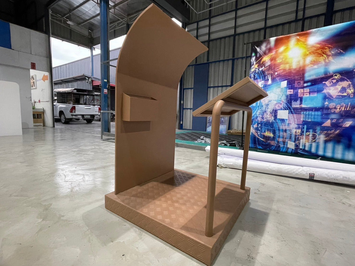 โพเดียม รปภ. และจุดพัก รปภ. แข็งแรง ทนทาน ดีไซน์ใช้งานสะดวก เหมาะสำหรับโครงการ อาคารสำนักงาน คอนโด และพื้นที่สาธารณะ