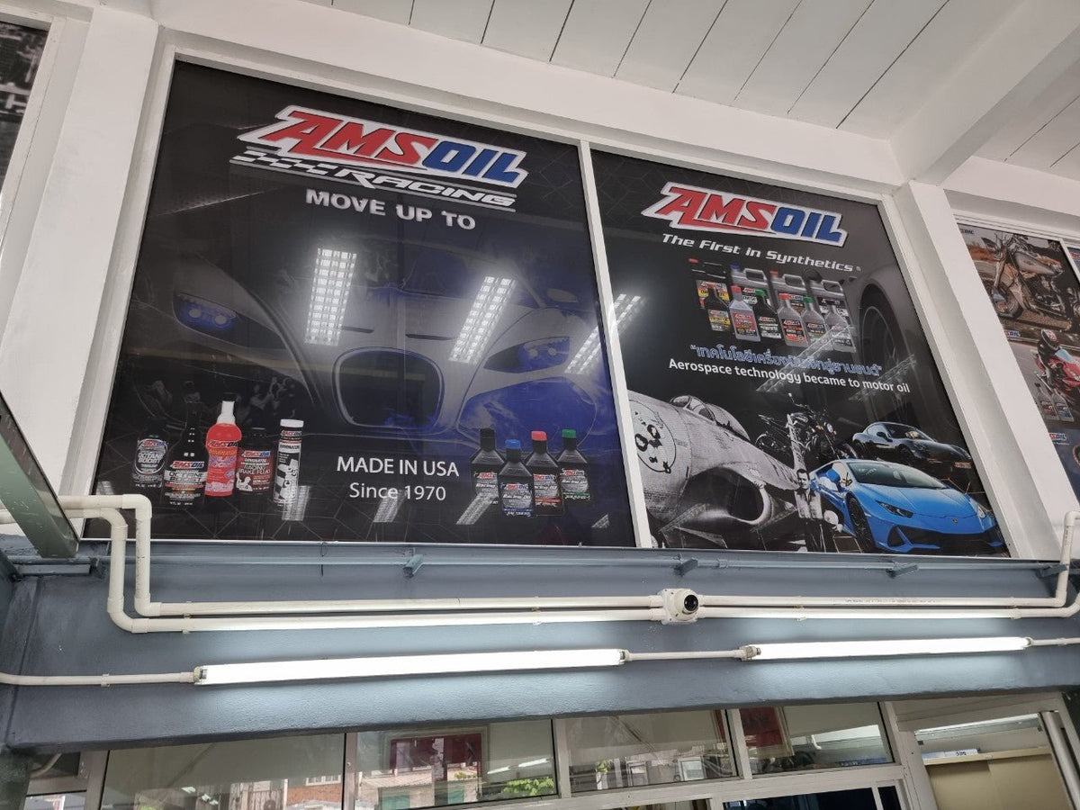 สติ๊กเกอร์ซีทรู See-through One Way Vision มองทะลุจากด้านในได้ พิมพ์คมชัด เหมาะสำหรับติดกระจกอาคารและรถยนต์