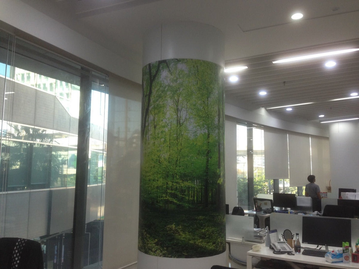 สติ๊กเกอร์ติดเสาอาคาร เสาปูน เสาคอนกรีต พิมพ์คมชัด ทนแดดฝน เหมาะสำหรับประชาสัมพันธ์และโฆษณา