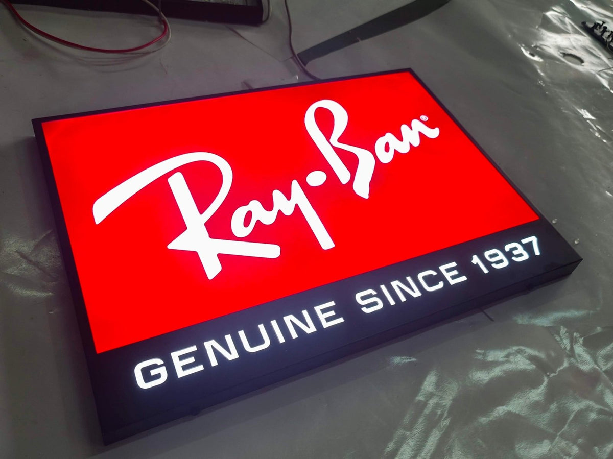 ป้ายโลโก้ไฟออกหน้า กล่องไฟโลโก้ กล่องไฟซิงค์ สว่างชัดเจน เหมาะสำหรับร้านค้าและบริษัท